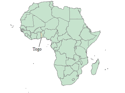 World Map Togo